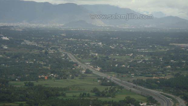 Omalur Flyover seen from Air Omalur Flyover seen from Air