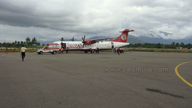 Salem Flight in Salem Airport Tarmac Salem Flight in Salem Airport Tarmac