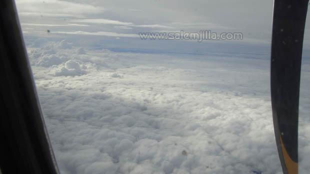 Salem flight in clouds Salem flight in clouds